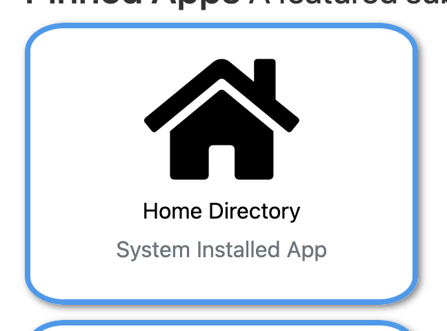 Home Directory Tile