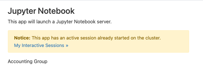 Jupyter - Active Session Already Started