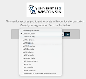 UW Login - Select a Campus